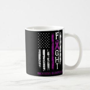 Pancreatitis Warrior Us Flag Coffee Mug