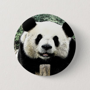 Panda 6 Cm Round Badge