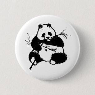 Panda 6 Cm Round Badge