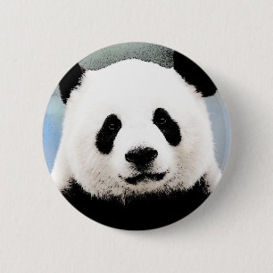 Panda 6 Cm Round Badge
