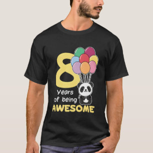 Panda 8Th For Eight Panda T-Shirt