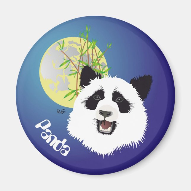Panda (Ailuropoda melanoleuca) Magnet (Front)