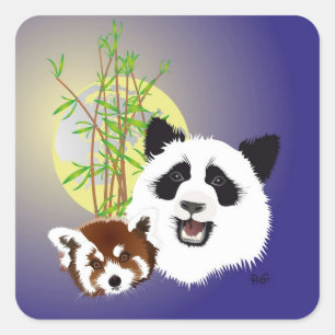 Panda (Ailuropoda melanoleuca) sticker