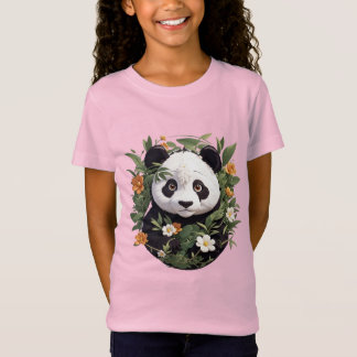 Panda Among Blossoms T-Shirt