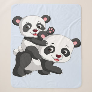Panda And Baby   Blanket Gift For Kids