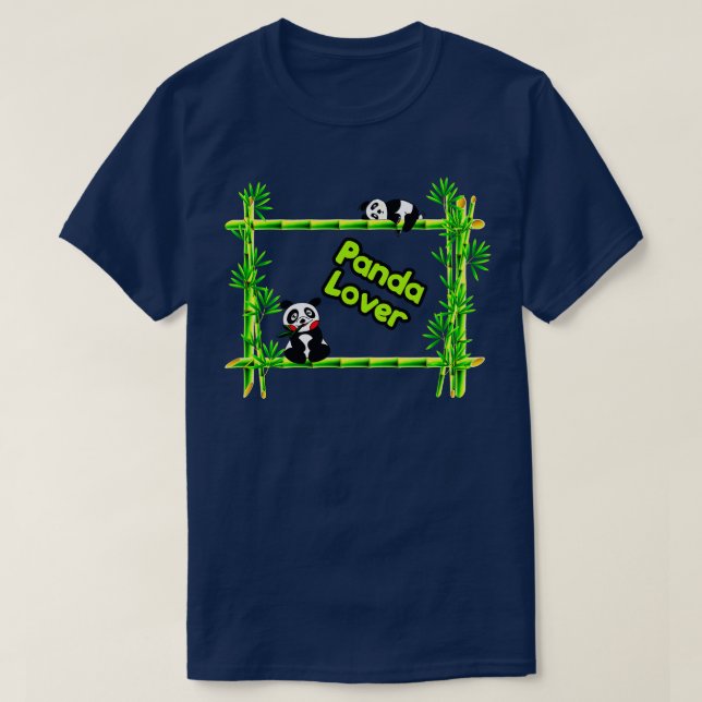Panda and bamboo T-Shirt (Design Front)