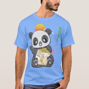 Panda And Banana Milk And Cute Anime Bear For Boba T-Shirt