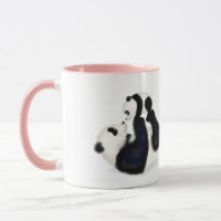 Panda and cub 'Best mum ever' mug