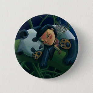 Panda and Fairy 6 Cm Round Badge
