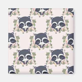 Panda And Flower Tattoo Magnet