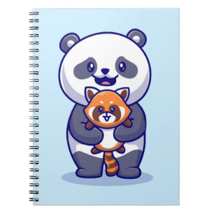Panda and Fox Notebook
