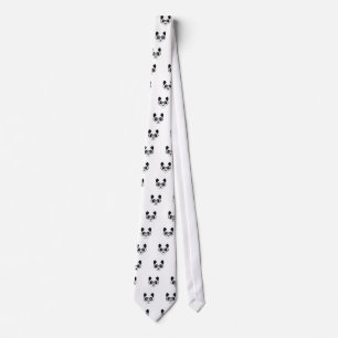Panda And Glasses Tie