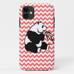 Panda and Pick Your Colour Chevron iPhone 11 Case