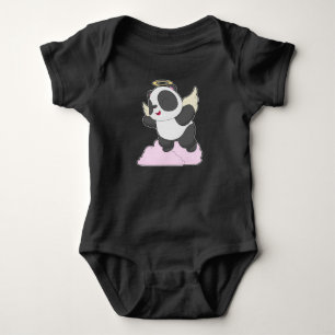 Panda Angel Angel wings Baby Bodysuit