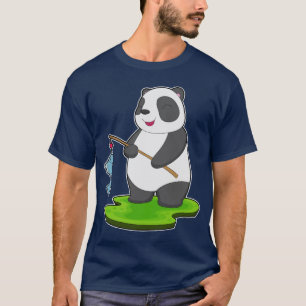 Panda Angler Fish Fishing T-Shirt