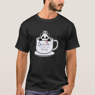 panda animal pet creature cute funny T-Shirt
