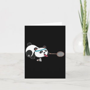 Panda Animals Badminton Shuttles  Card