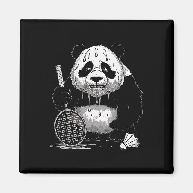 Panda Animals Badminton Shuttles  Magnet (Front)