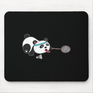 Panda Animals Badminton Shuttles Mouse Mat