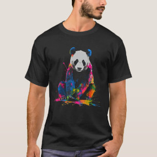 Panda Art Colourful - Fantasy Animal Panda T-Shirt