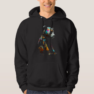 Panda Art Colourful Fantasy Animal Robot Panda Hoodie
