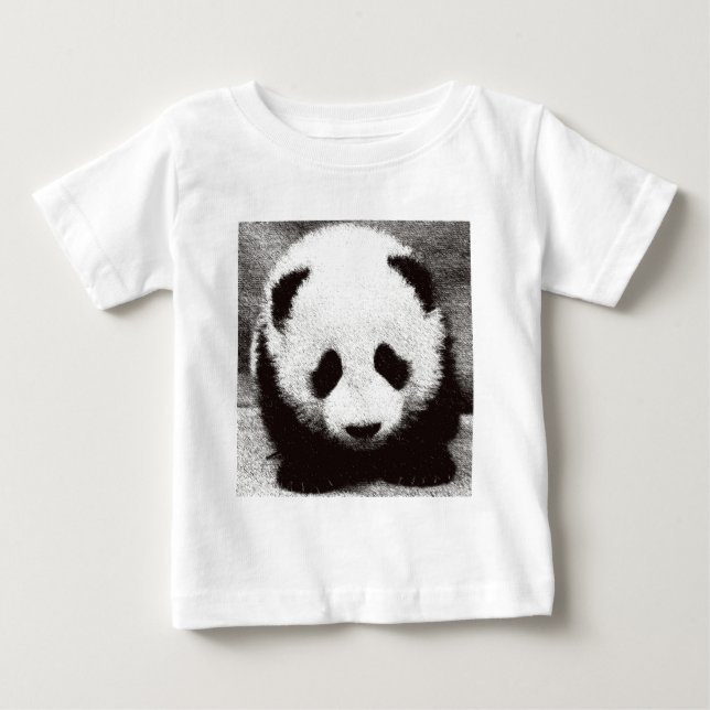 Panda Artwork Baby T-Shirt (Front)