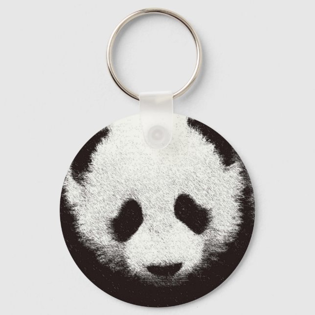 Panda Artwork Key Ring (Front)