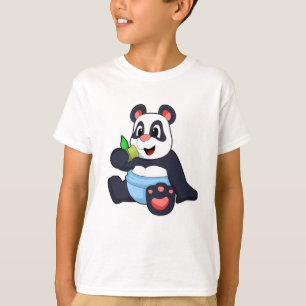 Panda as Baby with Bambus T-Shirt