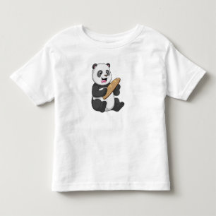 Panda as Baker with Bread Toddler T-Shirt