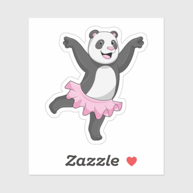 Panda as Ballerina at Ballet (Sheet)