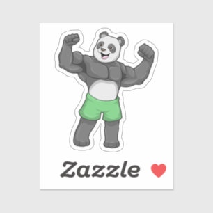 Panda as Bodybuilder at Bodybuilding