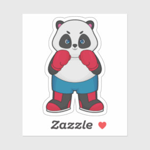 Panda as Boxer with Boxing gloves