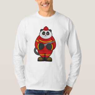 Panda as Firefighter with Hose T-Shirt