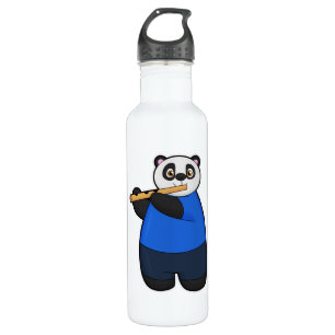 Panda as Musician with Flute 710 Ml Water Bottle