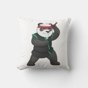 Panda as Ninja in Costume Cushion