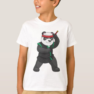 Panda as Ninja in Costume T-Shirt