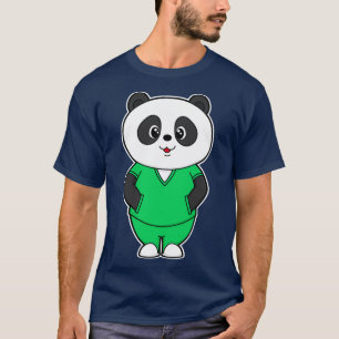 Panda as Nurse with Smock T-Shirt
