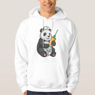 Panda as Nurse with Syringe Hoodie
