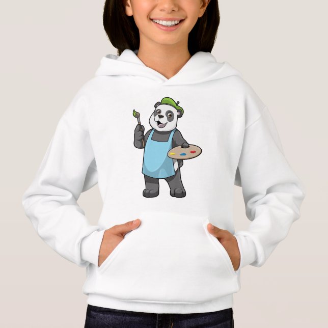 Panda as Painter with Brush & Colour (Front)