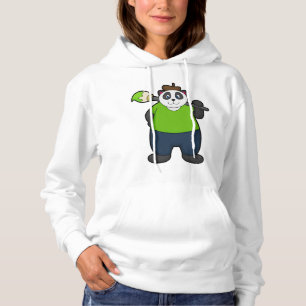 Panda as Painter with Paintbrush Hoodie