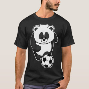 Panda as player at Soccer T-Shirt