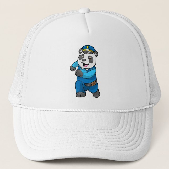 Panda as Police officer with Police hat (Front)