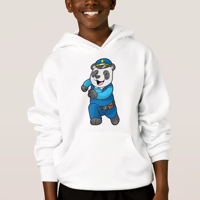 Panda as Police officer with Police hat (Front)