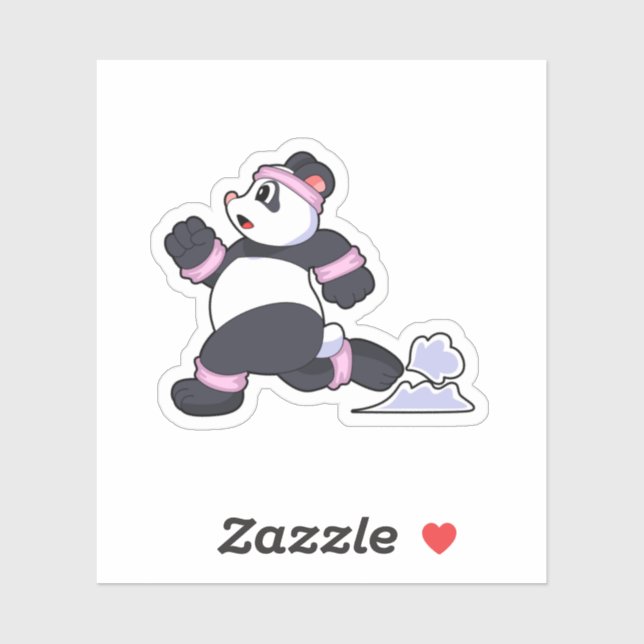 Panda as Runner at Running (Sheet)