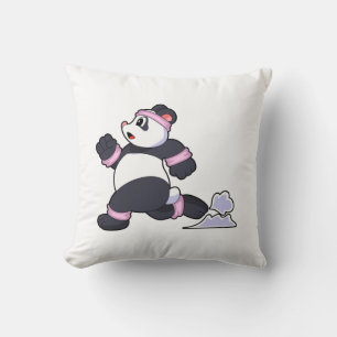 Panda as Runner at Running Cushion