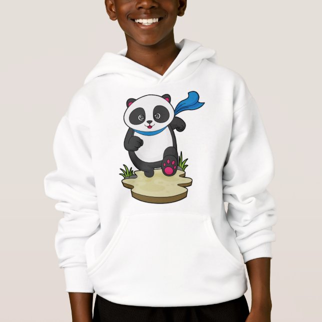 Panda as Runner with Scarf (Front)