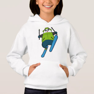 Panda as Ski jumper with Ski