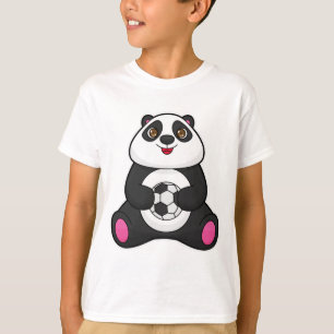 Panda as Soccer player with Soccer ball T-Shirt