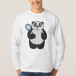 Panda as Tennis player with Tennis racket T-Shirt