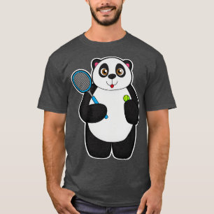 Panda as Tennis player with Tennis racket T-Shirt
